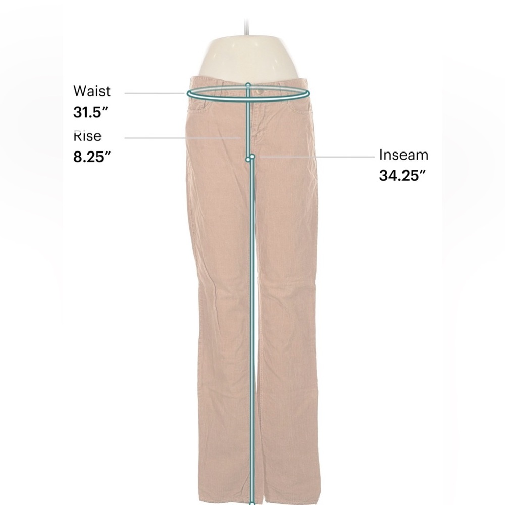 J. Crew Tall 29 T Tan Corduroy Trousers long City Fit 29T - Picture 6 of 12